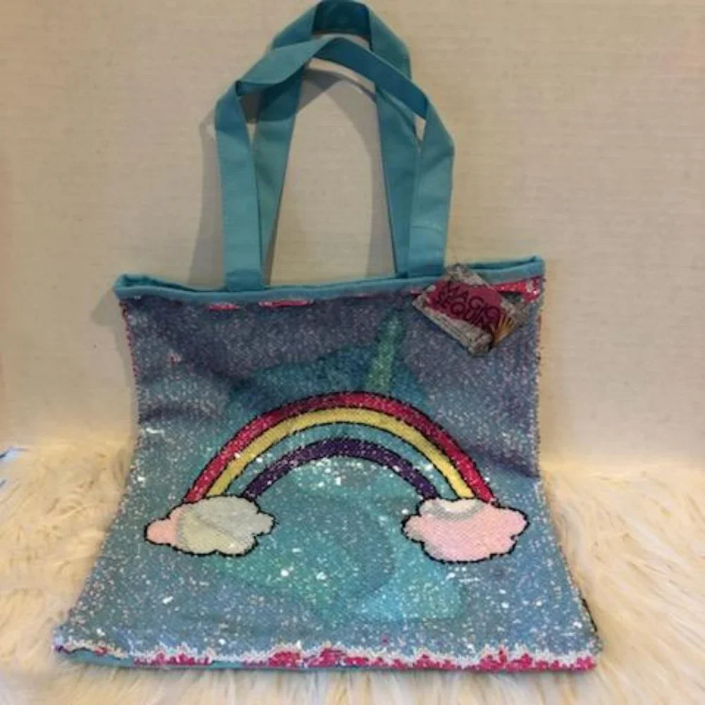 Unicorn Sequin Tote & Accessories Set